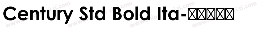 Century Std Bold Ita字体转换